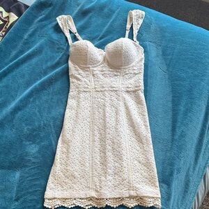 Guess White Lace Chemise Babydoll Dress